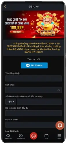 Đăng ký SUN789